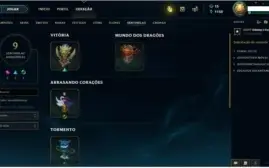 Conta League of Legends Ouro 1 46 Skins