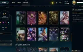 Conta League of Legends Ouro 1 46 Skins