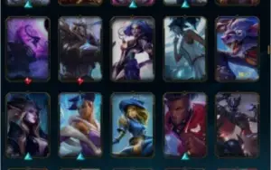 conta league of legends com 244 skins