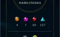conta league of legends com 244 skins