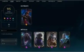 Conta de League of Legends (95 Skins)