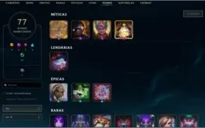 Conta de League of Legends (95 Skins)