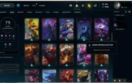 Conta diamante com mais de 120 champs, 79 skins