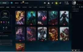 Conta diamante com mais de 120 champs, 79 skins