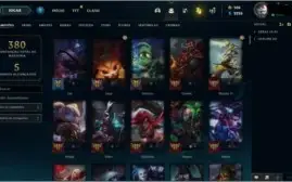 Conta diamante com mais de 120 champs, 79 skins
