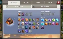 CLASH OF CLANS CV 10 quase full 10 mil gemas