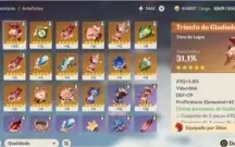Ar 40 diluc + venti + qiqi + 4650 gemas