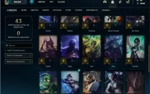 Conta diamante 3 com 31 Champs e 7 Skins ( 48 PDL )