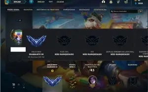 Conta diamante 3 com 31 Champs e 7 Skins ( 48 PDL )