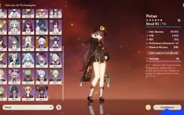 Conta AR 57 com Hutao C1 e Ganyu