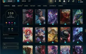 Ferro 2 com 90 Champs e 159 Skins ( MAIN ADC )