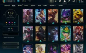 Ferro 2 com 90 Champs e 159 Skins ( MAIN ADC )