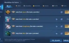 Conta Lenda, Top 10 Do Servidor Todos Os Suportes