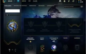 Conta unranked com Rammus rei e Kayle juiza