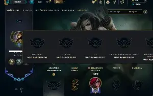 Unranked com 80 Champs e 18 Skins