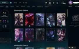 Conta LOL 2018, 140 campeões, 51 skins, 8780 EA
