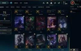 Conta lol diamante 3 lvl 59, skin ultimate + 6 skins