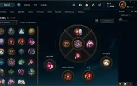 Conta lol diamante 3 lvl 59, skin ultimate + 6 skins