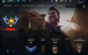 conta league of legends D3 2013 peak elo 665lp(2022)