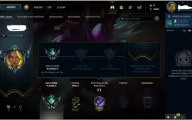 Conta platina 2 70% de Win rate, MMR de diamante