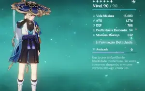 Genshin AR 53 Andarilho(C1) Diluc e mais