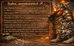 venda de prata em albion