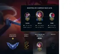 CONTA LOL DIAMANTE