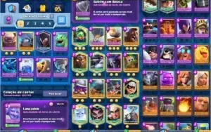 CLASH ROYALE NÍVEL 13 COM 56 CARTAS FULL 16 SKINS 64 EMOTES