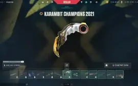 Conta Valorant com Karambit e Vandal Champions 1100 GASTOS