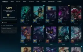 Conta League Of Legends Esmeralda 3, LVL 358 e 152 SKINS