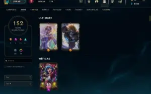 Conta League Of Legends Esmeralda 3, LVL 358 e 152 SKINS