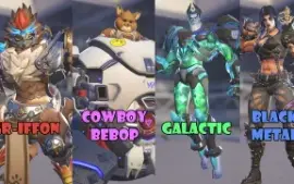 (Pc) Conta Overwatch + 2 Collab Skins + 13 Shop Skins etc.