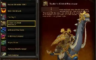 Conta de WoW de 2013 (731 Montarias no total)