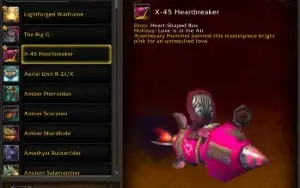 Conta de WoW de 2013 (731 Montarias no total)