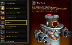 Conta de WoW de 2013 (731 Montarias no total)