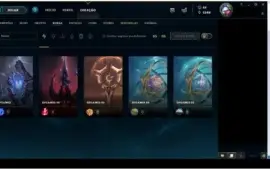 CONTA GOLD IV LVL 135 TODOS OS CHAMP+87skins+6cromas