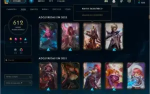 CONTA LOL+VALORANT FULL SKINS
