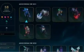 CONTA LOL+VALORANT FULL SKINS