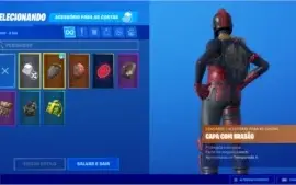 Conta de fortnite, cavelera rubra, cão de combate
