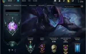 Conta League of Legends Platina todos os campeoes 175 skins
