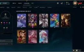 conta league of legends conta lv baixo com skins e campeões