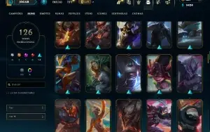 Prata 3 com TODOS os champs e 126 Skins (ADC / JG/MID / TOP)