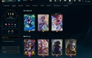 Conta LoL Prata 3, Full Acesso, Com passe Tinta Sombria.