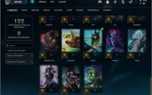Conta platina 1 / platina 4 com 15 skins e 43 champs