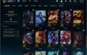 Conta platina 1 / platina 4 com 15 skins e 43 champs
