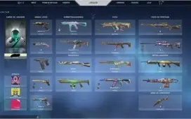 Conta de valorant muitas skins e FAKAS!