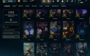 Prata 1 com 80 Champs e 17 Skins + 5 Fragmentos