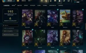 Prata 1 com 80 Champs e 17 Skins + 5 Fragmentos