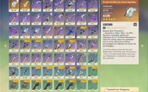 CONTA AR55 - 6 CHARS 5* - 7500 GEMAS - YELAN, ITTO, XIAO