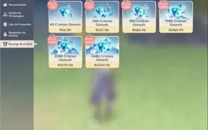 CONTA AR55 - 6 CHARS 5* - 7500 GEMAS - YELAN, ITTO, XIAO